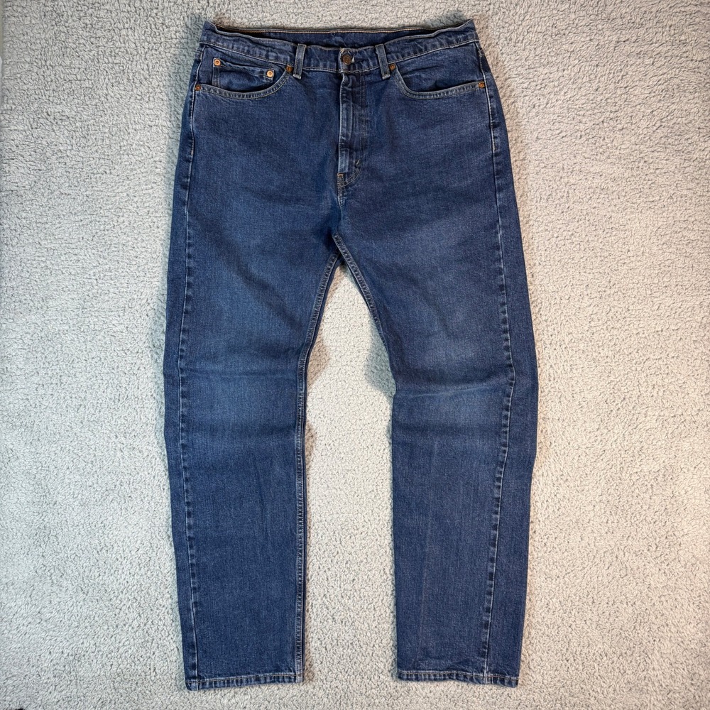 Levi's 505 Jeans Men's 36x34 Blue Cotton Denim‎ Straight Leg Workwear